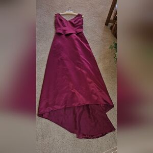 Elegant Burgundy Evening Gown